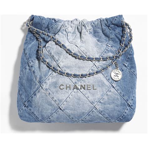 chanel 22 bag denim.